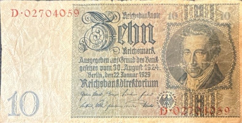 Germany 10 reichsmark