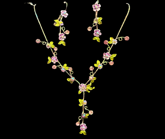 Enchanted Blossom Necklace & Earring Set
